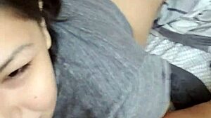 Bold Native American Deepthroats Monster Cock and Swallows Cum