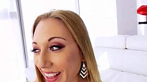 becky lynn and emma haize deliver anal gaping ffm threesome with ass to mouth deepthroat monster cock