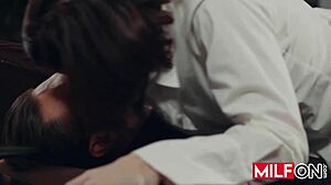 Horny Redhead Milf Sovereign Syre Fucks Husband's Boss Quinton James Big Tits Blowjob