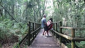 Risky Eden Garden Fuck Almost Gets Caught