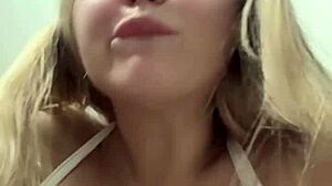 hey, this milf wife with huge real tits craves two cocks on her nipples