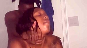 Slim Petite 18+ Enjoys Big Cock Doggystyle in Steamy Shower Cumshot