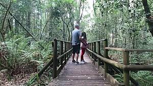 Risky Eden Garden Fuck Almost Gets Caught