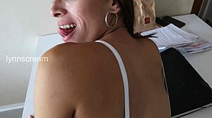 best friend's boyfriend bends me over desk and cums in my ass ft nicord