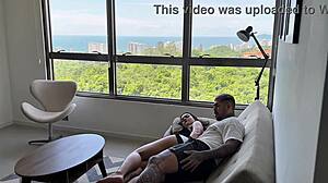 he slips into her swollen ebony pussy cowgirl while she sleeps tattooed beauty