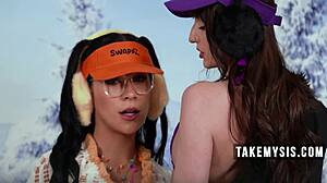 Petite Teen Sluts Ride In Annoying Stepbrothers Stepsister Swap Orgy