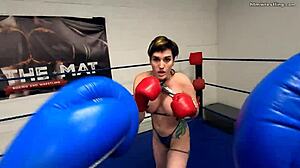 imagine a pro fighter attacking you topless in pov