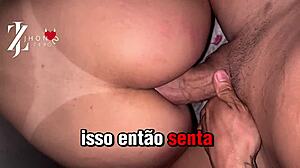 brazilian couple's first time anal creampie with thick cock no mercy