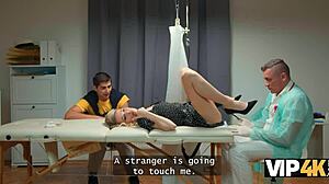 vip4k. doctor gropes my tits then fucks my needy pussy during the exam with husband watching