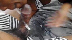 cheating big stepmom phat ass slurps sloppy on his monster cock like a freaky whore jhodez1