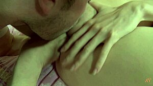 brunette princess licks cock before taking rough doggystyle pounding and cum in mouth