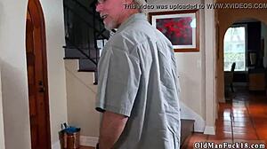 Old Man's Tender Craving for Young Teen's Sweet Taste