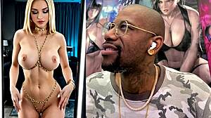 fresh indian teen rubs her clean hairy pussy in gold bdsm chains naked