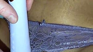 Vered Wifey Fingers Juicy Pussy Lips in Purple Lingerie