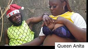 queen anita got bbc christmas gift fucked hard on farm