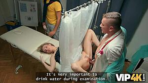 vip4k. doctor gropes my tits then fucks my needy pussy during the exam with husband watching