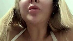 hey, this milf wife with huge real tits craves two cocks on her nipples