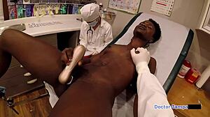 Dr Tampa's nurse rina arem deepthroats patient cock backstage at virginity clinic hospital