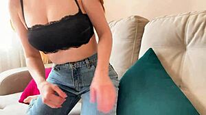 stepmom catches handjob then brazenly fucks stepson raw