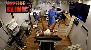 whoa taylor ortega naked gyno exam blooper backstage at bondage clinic hospital