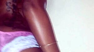 Lola Strips Down in Sexy Dance Teasing Petite Ebony Body Before Ripping Clothes Off