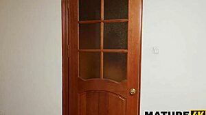 Wild Pregnant Redhead Joins Neighbors for Shaved Pussy Threesome Action!