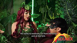 poison ivy nicole zurich perverts robin with her big latina ass and blowjob skills