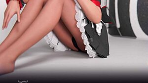 that village slut's transformation in the ranch photoshoot gets me watching her hairy pussy play