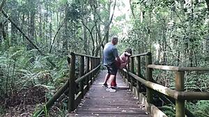 Risky Eden Garden Fuck Almost Gets Caught