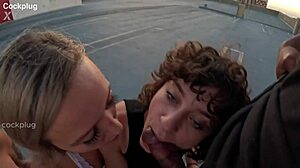 i love watching her slurp rooftop cocks during spring break