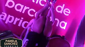 pamela sanchez spanish pornstar hooks up with random public guy for outdoor fun show