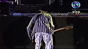 Kurt Cobain Spits on Globo Cameras at Hollywood Rock Festival 1993