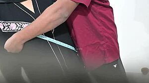 doctor examines hijab lady patient thoroughly in hospital setting with care