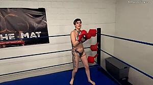 imagine a pro fighter attacking you topless in pov