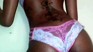 Lola Strips Down in Sexy Dance Teasing Petite Ebony Body Before Ripping Clothes Off