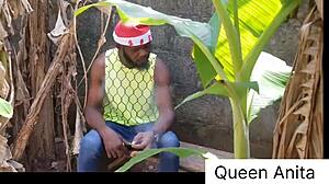 queen anita got bbc christmas gift fucked hard on farm