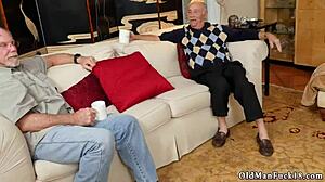 Old Man's Tender Craving for Young Teen's Sweet Taste