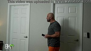 Ghostface milf delivers sloppy halloween handjob on huge cock