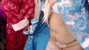 merry christmas daddies watching mommy milf ride deepthroat cumshot all night