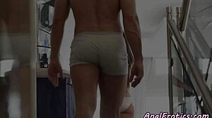 ready for glamorous euro beauty bent over in stockings taking anal until massive cumshot?