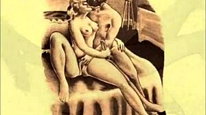 a spooky antique halloween gathering unfolds in retro vintage style with eerie charm