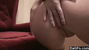 hey check out this brunette teen groping her shaved pussy in mirror masturbation