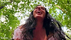 Linda Del Sol's Traviesa Caperucita Roja Fucked Hard By Monster Cock In Forest!