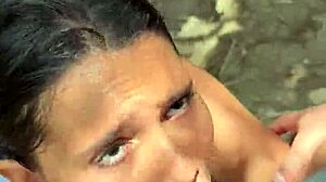 colombian cutie gives public outdoor blowjob to torbe