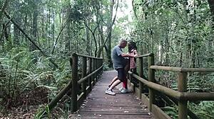 Risky Eden Garden Fuck Almost Gets Caught