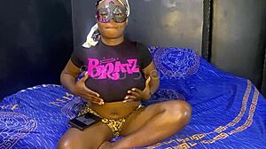 Amateur rubs juicy big natural tits and shaved pussy solo sucking toys for cum