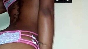 Lola Strips Down in Sexy Dance Teasing Petite Ebony Body Before Ripping Clothes Off