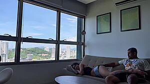 he slips into her swollen ebony pussy cowgirl while she sleeps tattooed beauty