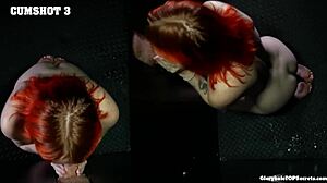Redhead Gloryhole Cum Guzzler Swallows Every Drop