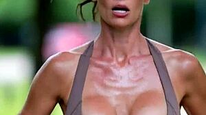 Mature Milf's Park Jog Bouncing Huge Naturals Nipple Slip Voyeur Comp